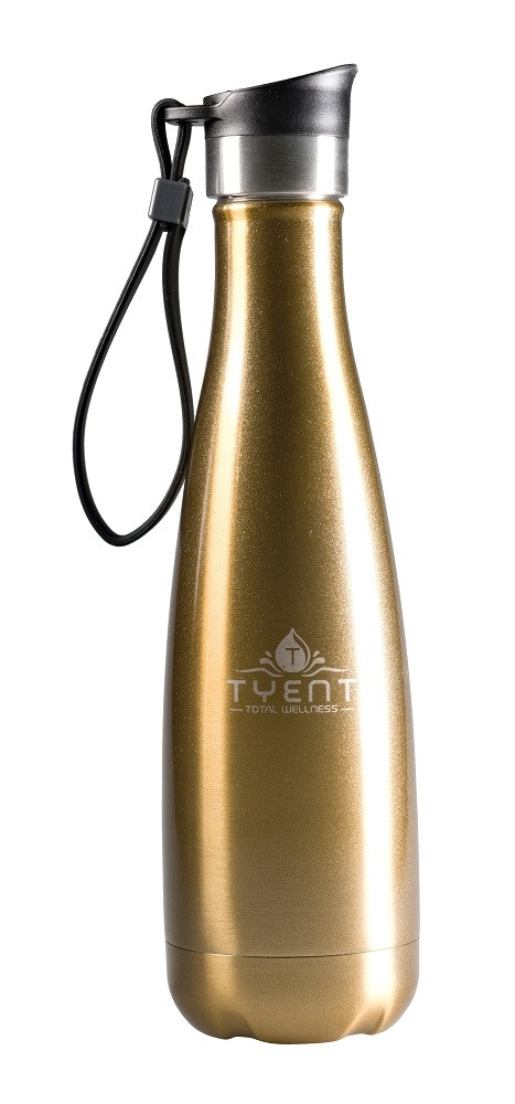Tyent USA 750ml Gold Stainless Steel Water Bottle